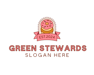 Donut Dessert Sweet logo design