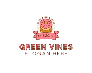 Donut Dessert Sweet logo design