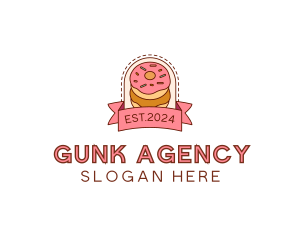 Donut Dessert Sweet logo design