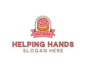 Donut Dessert Sweet logo design