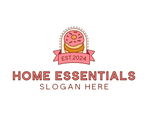 Donut Dessert Sweet logo design