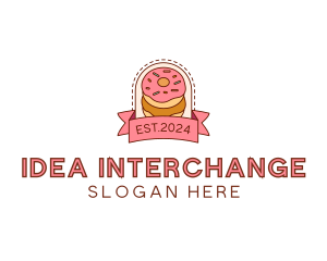 Donut Dessert Sweet logo design