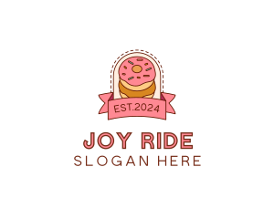 Donut Dessert Sweet logo design