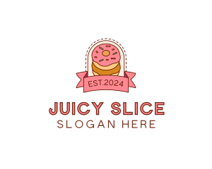 Donut Dessert Sweet logo design