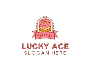 Donut Dessert Sweet logo design