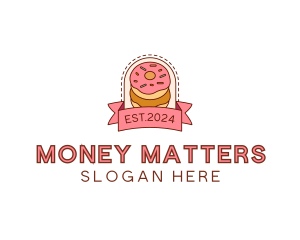 Donut Dessert Sweet logo design