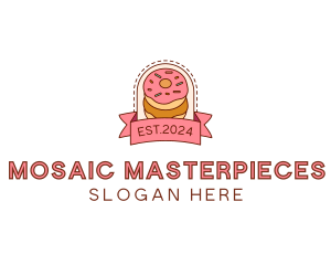 Donut Dessert Sweet logo design