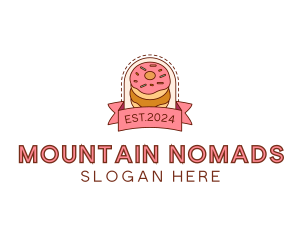 Donut Dessert Sweet logo design