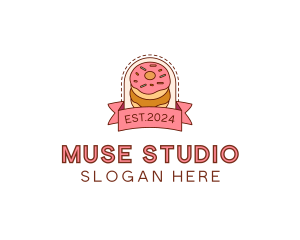 Donut Dessert Sweet logo design