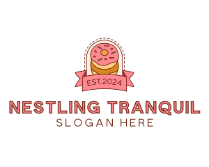 Donut Dessert Sweet logo design