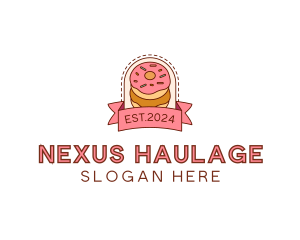 Donut Dessert Sweet logo design