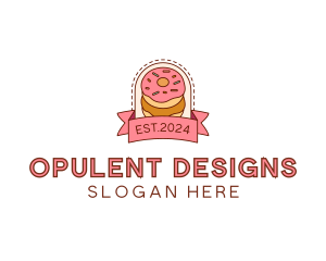 Donut Dessert Sweet logo design