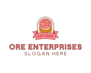 Donut Dessert Sweet logo design