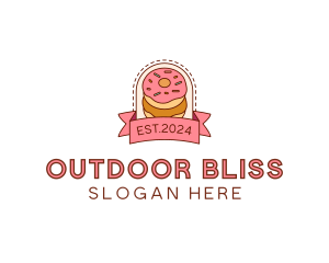 Donut Dessert Sweet logo design