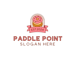 Donut Dessert Sweet logo design