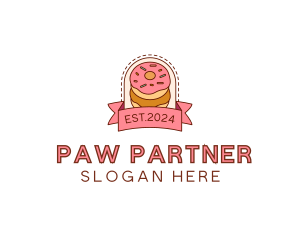 Donut Dessert Sweet logo design