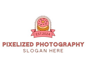 Donut Dessert Sweet logo design