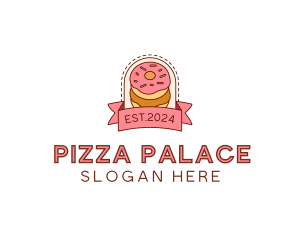 Donut Dessert Sweet logo design