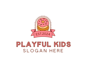 Donut Dessert Sweet logo design