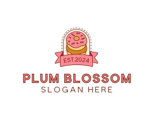 Donut Dessert Sweet logo design