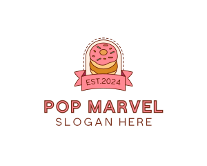 Donut Dessert Sweet logo design