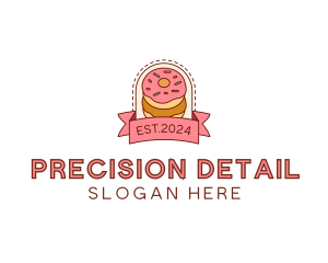 Donut Dessert Sweet logo design