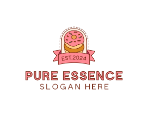 Donut Dessert Sweet logo design