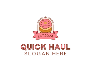 Donut Dessert Sweet logo design