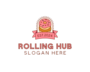 Donut Dessert Sweet logo design