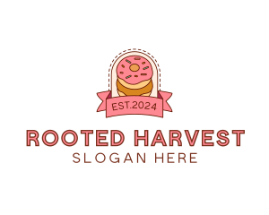 Donut Dessert Sweet logo design