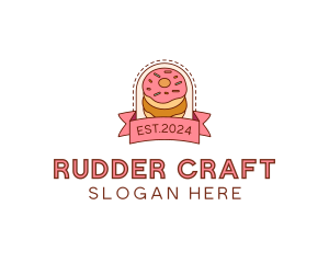 Donut Dessert Sweet logo design