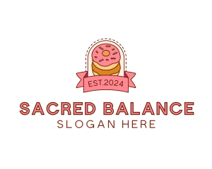 Donut Dessert Sweet logo design