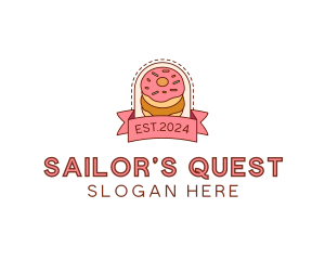 Donut Dessert Sweet logo design