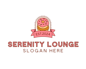 Donut Dessert Sweet logo design