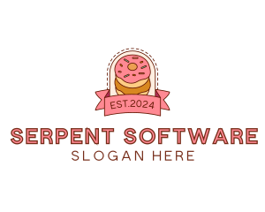 Donut Dessert Sweet logo design