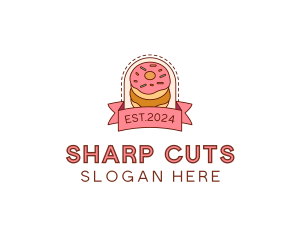 Donut Dessert Sweet logo design