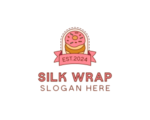 Donut Dessert Sweet logo design