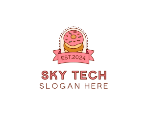 Donut Dessert Sweet logo design