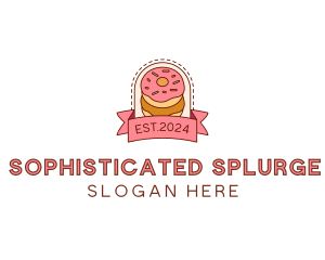 Donut Dessert Sweet logo design