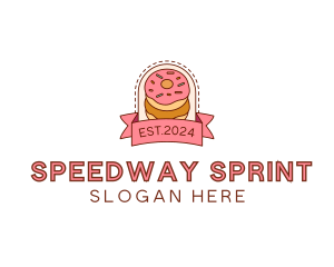 Donut Dessert Sweet logo design