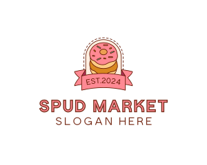 Donut Dessert Sweet logo design