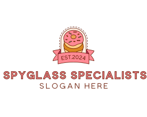 Donut Dessert Sweet logo design