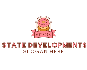 Donut Dessert Sweet logo design