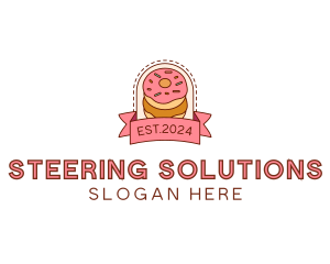 Donut Dessert Sweet logo design