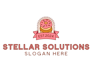 Donut Dessert Sweet logo design