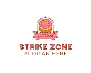 Donut Dessert Sweet logo design