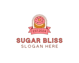 Donut Dessert Sweet logo design