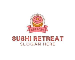 Donut Dessert Sweet logo design