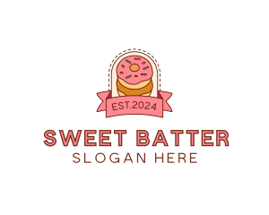 Donut Dessert Sweet logo design