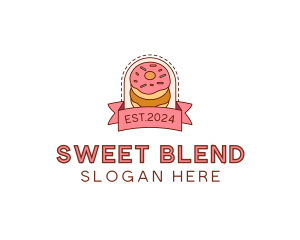 Donut Dessert Sweet logo design